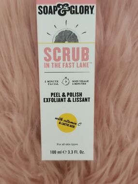 DISCONTINUED!! Brand New SOAP & GLORY SCRUB IN THE FAST LANE PEEL & POLISH